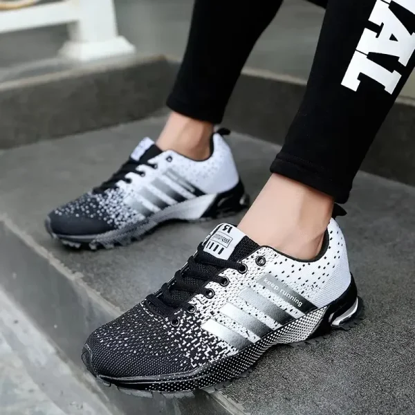 Men's Explosive Street Eye Catching Design Board Shoes with Unique Color Matching Breathable Comfortable Anti Slip Walking Shoes - Image 13