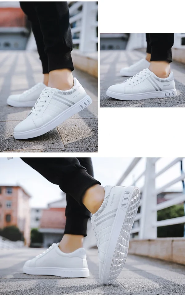 Men Casual Shoe - Comfortable Flat Vulcanized Sneakers Summer Autumn Leisure Leather - Image 30