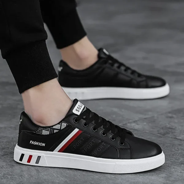 Men Casual Shoe - Comfortable Flat Vulcanized Sneakers Summer Autumn Leisure Leather - Image 7