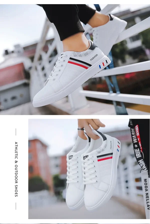 Men Casual Shoe - Comfortable Flat Vulcanized Sneakers Summer Autumn Leisure Leather - Image 20