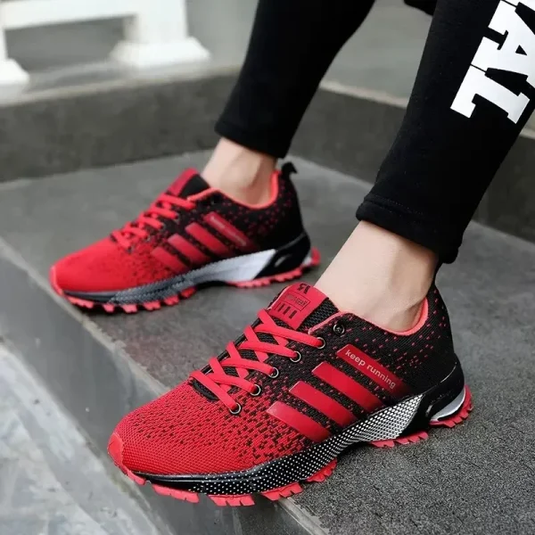 Men's Explosive Street Eye Catching Design Board Shoes with Unique Color Matching Breathable Comfortable Anti Slip Walking Shoes - Image 15