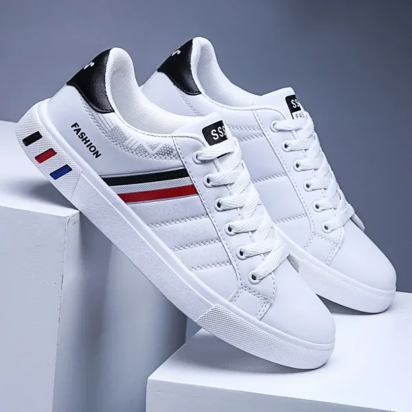 Men Casual Shoe - Comfortable Flat Vulcanized Sneakers Summer Autumn Leisure Leather - Image 10