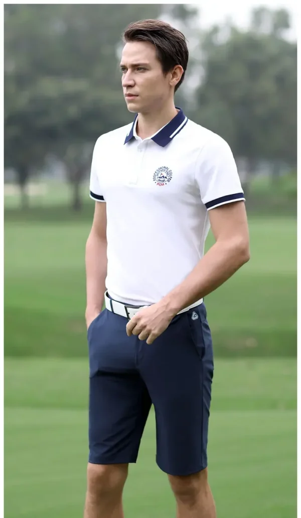 Men's Golf Shorts Solid Colors Breathable - Image 33