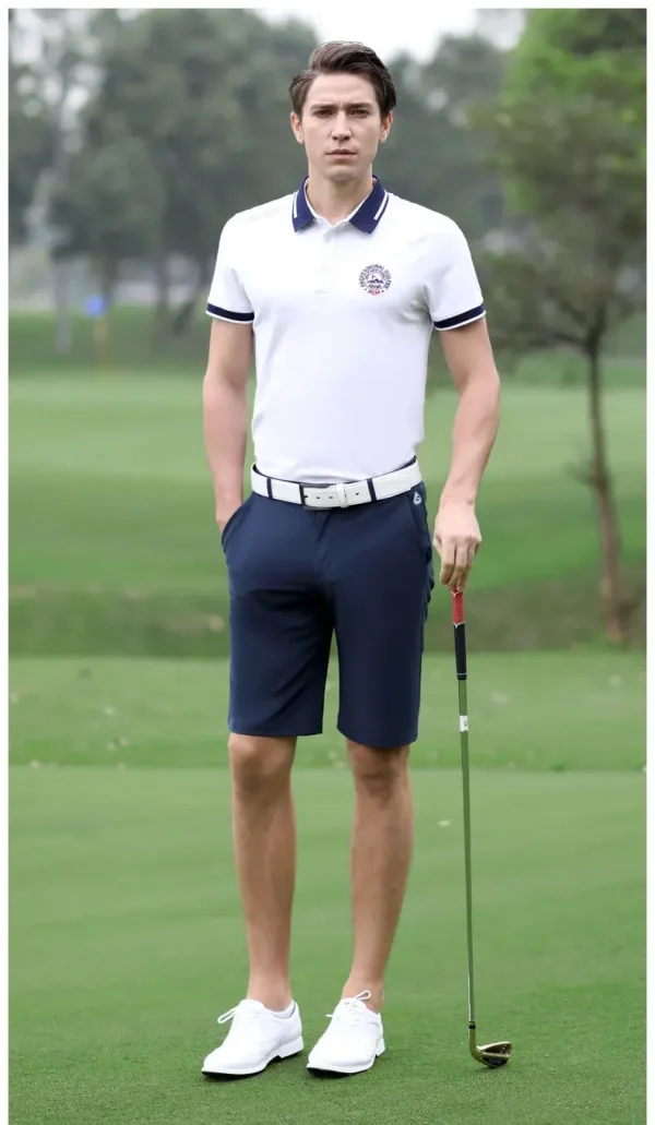 Men's Golf Shorts Solid Colors Breathable - Image 31