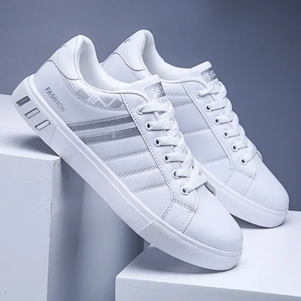 Men Casual Shoe - Comfortable Flat Vulcanized Sneakers Summer Autumn Leisure Leather - Image 9