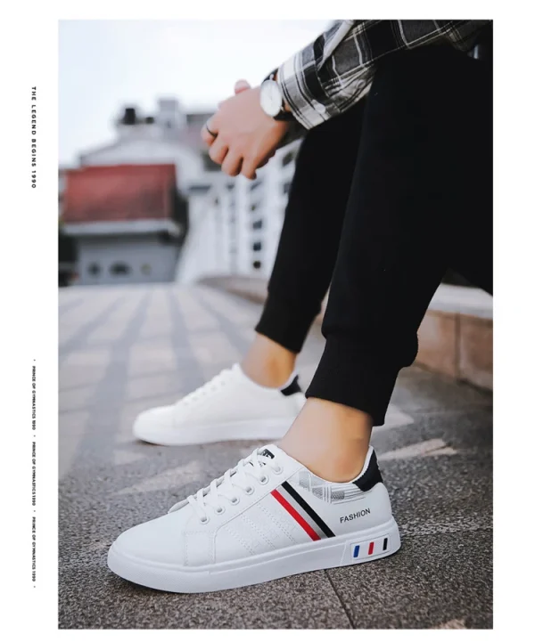 Men Casual Shoe - Comfortable Flat Vulcanized Sneakers Summer Autumn Leisure Leather - Image 17