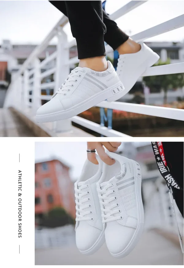 Men Casual Shoe - Comfortable Flat Vulcanized Sneakers Summer Autumn Leisure Leather - Image 33