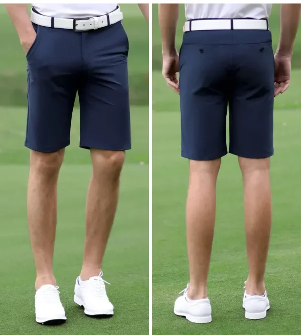 Men's Golf Shorts Solid Colors Breathable - Image 32